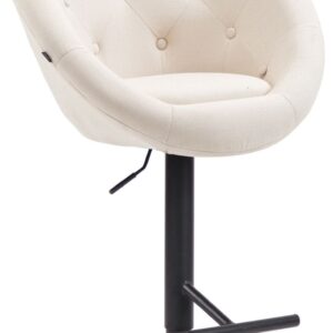 Barhocker London V2 Stoff schwarz creme