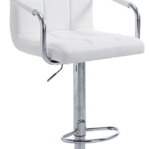 Barhocker Lucy V2 chrom weiß