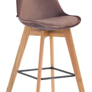 Barhocker Metz Samt natura braun
