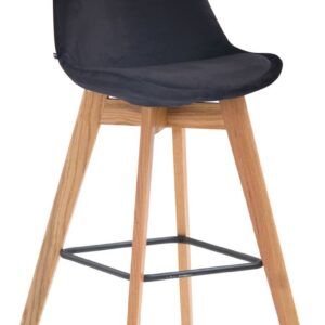 Barhocker Metz Samt natura schwarz