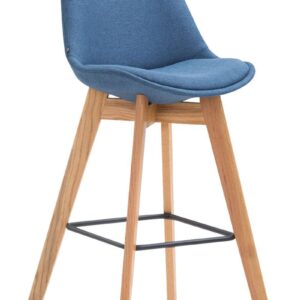 Barhocker Metz Stoff Natura blau