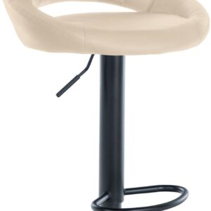 Barhocker Milet Kunstleder schwarz creme