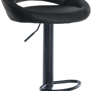 Barhocker Milet Kunstleder schwarz schwarz