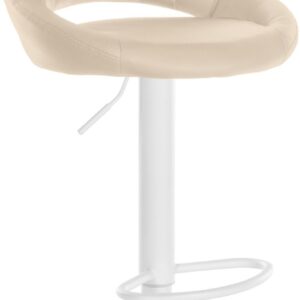 Barhocker Milet Kunstleder weiß creme
