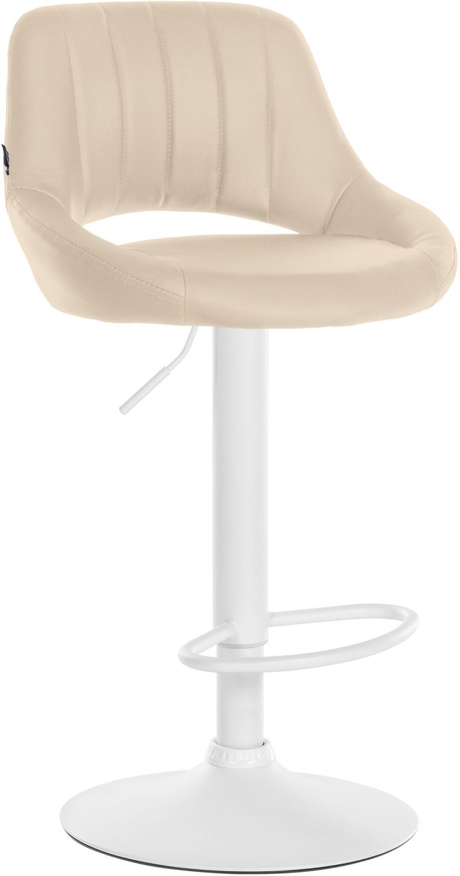 Barhocker Milet Kunstleder weiß creme 1 Barhocker Milet Kunstleder weiß creme