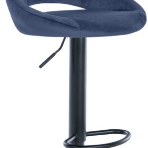 Barhocker Milet Samt schwarz blau