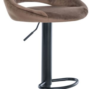 Barhocker Milet Samt schwarz braun