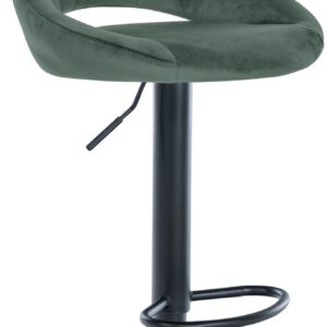 Barhocker Milet Samt schwarz grün