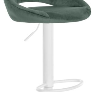 Barhocker Milet Samt weiß grün
