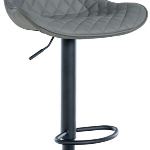 Barhocker Minosa Kunstleder grau
