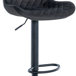 Barhocker Minosa Samt schwarz