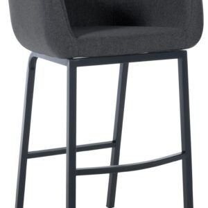 Barhocker Monea B Filz grau
