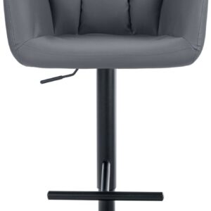 Barhocker Natoma Kunstleder schwarz grau