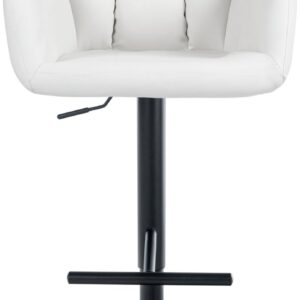 Barhocker Natoma Kunstleder schwarz weiß