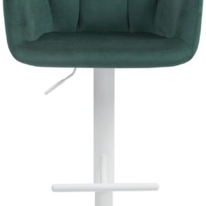Barhocker Natoma Samt weiß grün