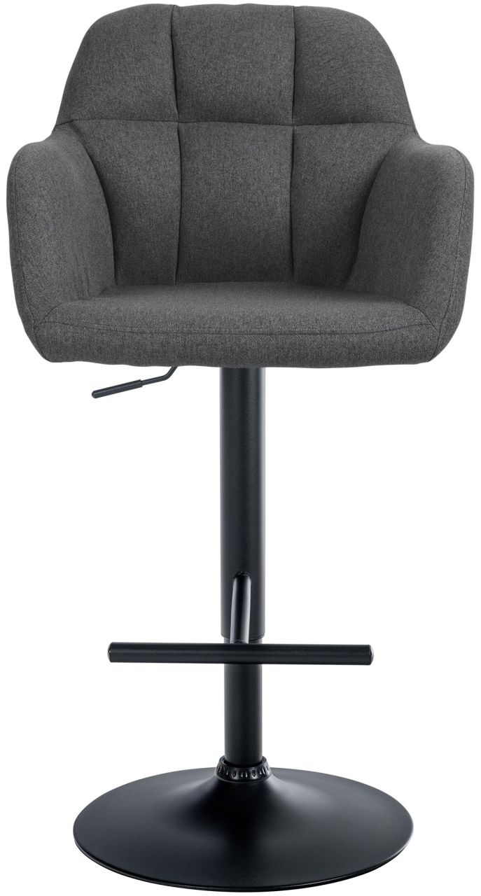 Barhocker Natoma Stoff schwarz dunkelgrau 1 Barhocker Natoma Stoff schwarz dunkelgrau