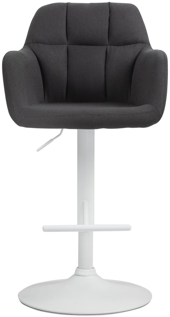 Barhocker Natoma Stoff weiß schwarz 1 Barhocker Natoma Stoff weiß schwarz