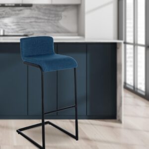 Barhocker Newport Stoff B blau