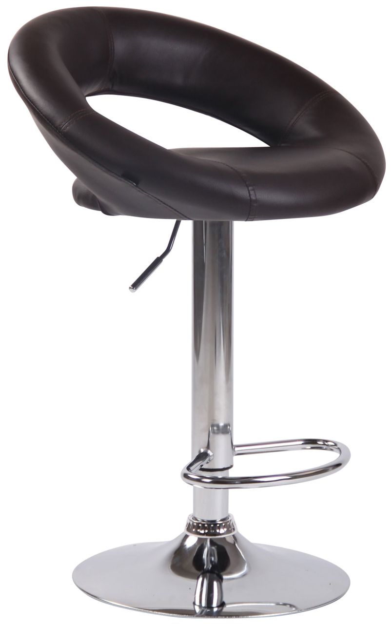 Barhocker Olinda Kunstleder chrom braun 1 Barhocker Olinda Kunstleder chrom braun