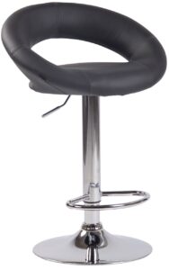 Barhocker Olinda Kunstleder chrom grau