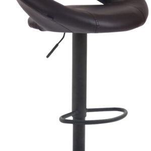 Barhocker Olinda Kunstleder schwarz braun