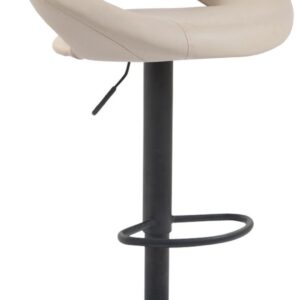 Barhocker Olinda Kunstleder schwarz creme