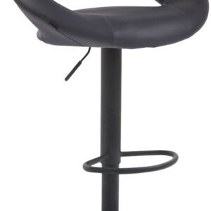 Barhocker Olinda Kunstleder schwarz grau