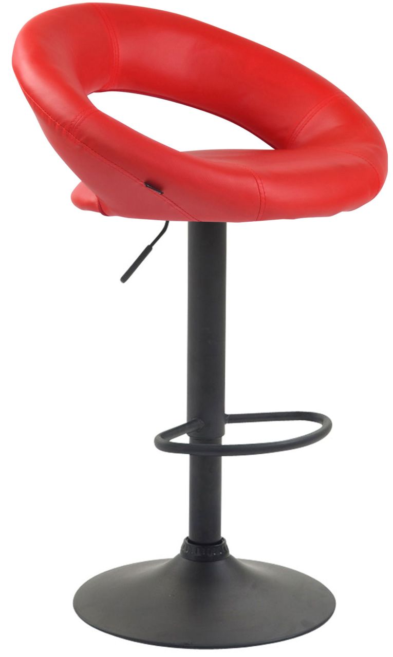 Barhocker Olinda Kunstleder schwarz rot 1 Barhocker Olinda Kunstleder schwarz rot