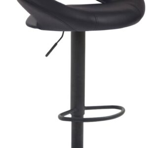 Barhocker Olinda Kunstleder schwarz schwarz