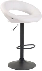 Barhocker Olinda Kunstleder schwarz weiss