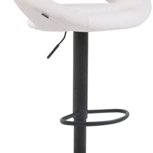 Barhocker Olinda Kunstleder schwarz weiß