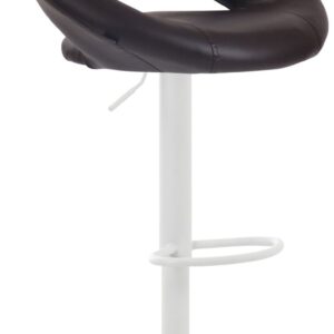 Barhocker Olinda Kunstleder weiß braun