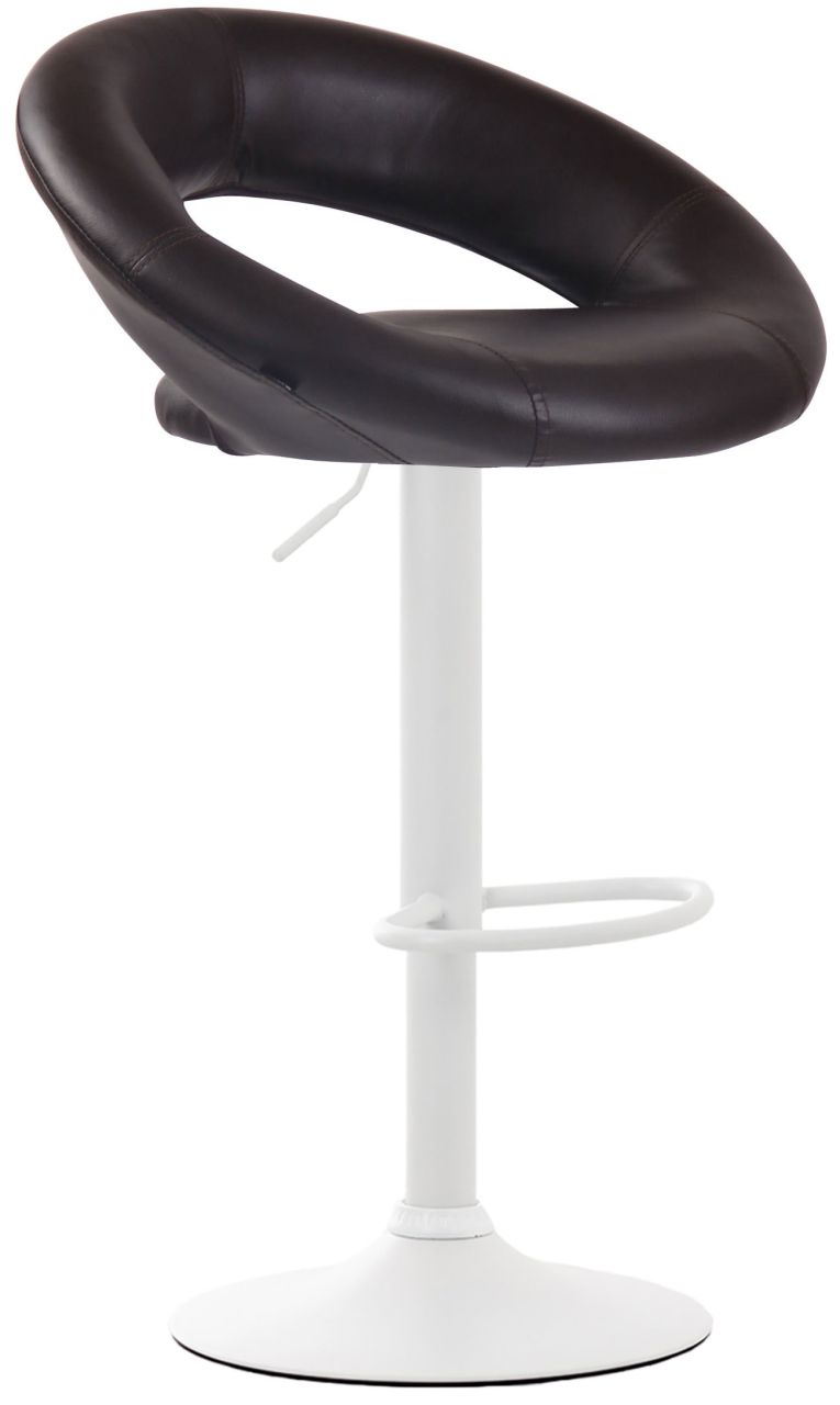 Barhocker Olinda Kunstleder weiß braun 1 Barhocker Olinda Kunstleder weiß braun