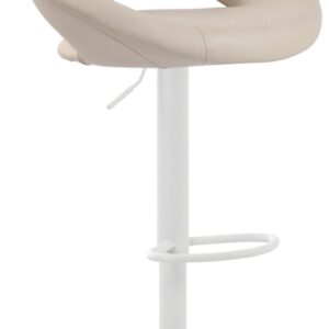 Barhocker Olinda Kunstleder weiß creme