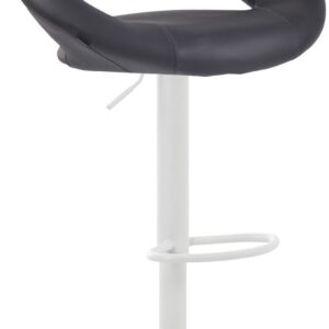 Barhocker Olinda Kunstleder weiß grau