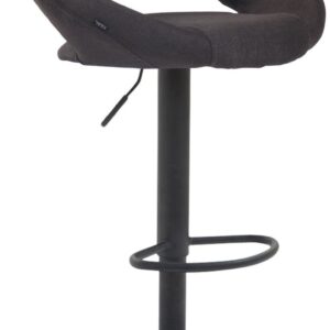 Barhocker Olinda Stoff schwarz dunkelgrau