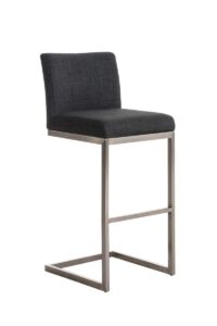 Barhocker Paros Stoff dunkelgrau