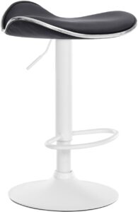 Barhocker Shanghai Kunstleder weiss schwarz