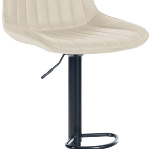 Barhocker Toni Kunstleder schwarz creme