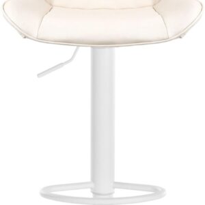Barhocker Vonore Kunstleder weiß creme