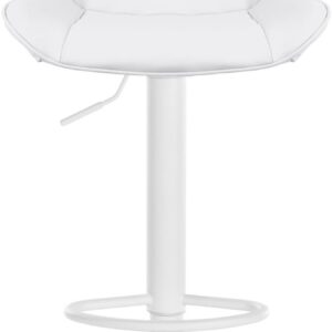 Barhocker Vonore Kunstleder weiß weiß