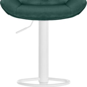 Barhocker Vonore Samt weiß grün