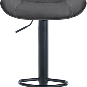 Barhocker Vonore Stoff schwarz dunkelgrau