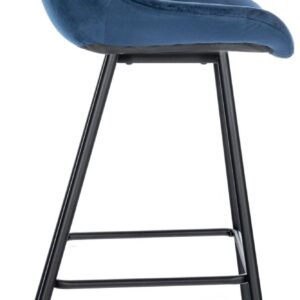 Barhocker Weston Samt blau