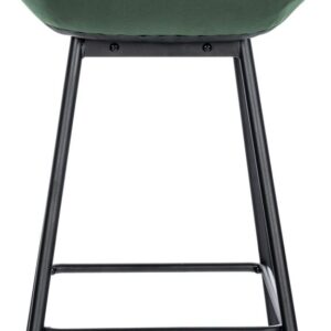 Barhocker Weston Samt dunkelgrün