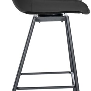 Barhocker Weston Schwenkbar Kunstleder schwarz