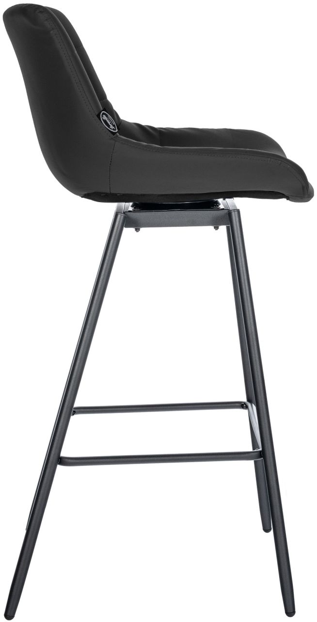 Barhocker Weston Schwenkbar Kunstleder schwarz 1 Barhocker Weston Schwenkbar Kunstleder schwarz