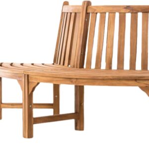 Baumbank Leming halbrund 250 cm teak