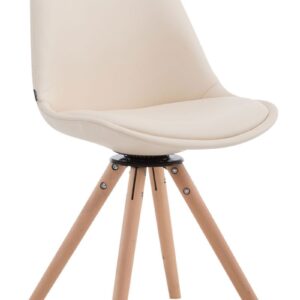 Besucherstuhl Calais Drehbar Natura Rund creme