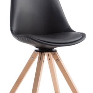 Besucherstuhl Calais Drehbar Natura Square schwarz